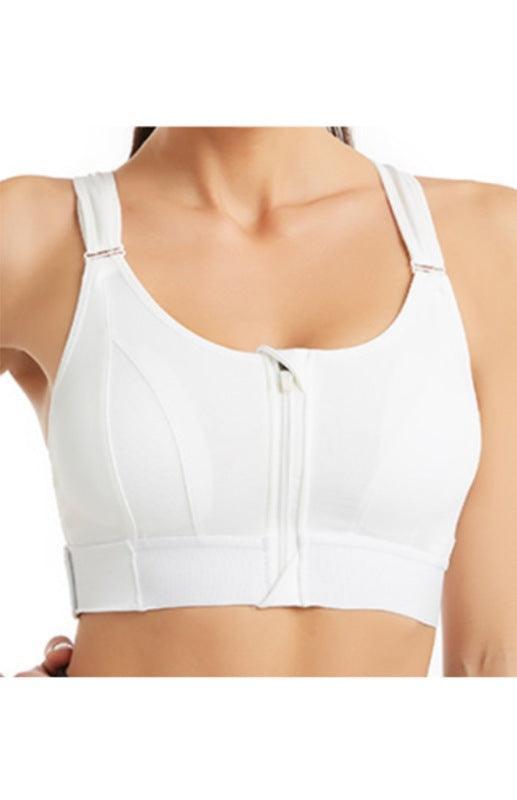 Women's Adjustable Front Zip Sports Bra - 808Lush