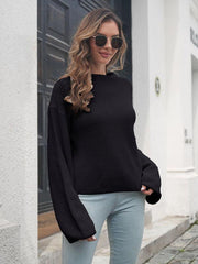 Women's Balloon Sleeve Turtleneck Sweater - 808Lush