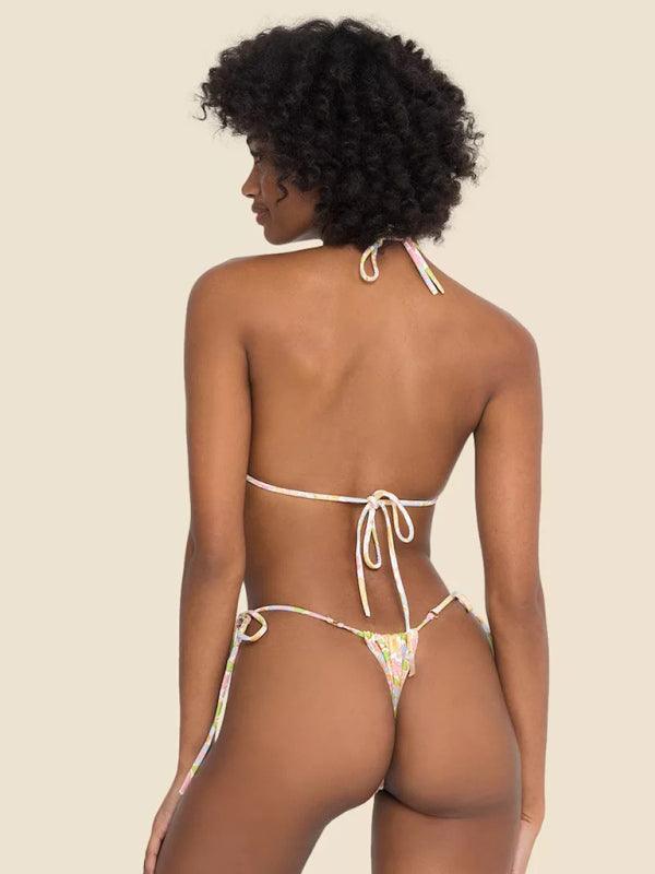 Women's Beach Metal Ring Straps Sexy Two-piece Bikini - 808Lush