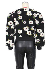 Women's Button Three-dimensional Flower Short Jacket - 808Lush