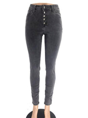 Women's Fashion Versatile High Waist High Elastic Hip Lift Jeans - 808Lush