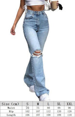 Women's Fashion Wide Leg Flared Jeans - 808Lush