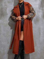 Women's Lapel Loose Neck Waist Woolen Coat - 808Lush