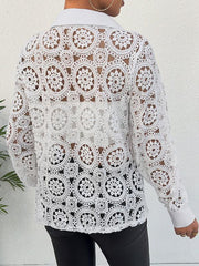 Women's Long Sleeve Lace V Neck Shirt - 808Lush