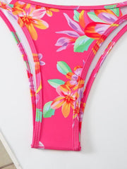 Women's Bikini Floral Print Double Strap Swimsuit - 808Lush