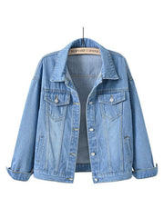 Women's Colorful Large Size Denim Jacket - 808Lush