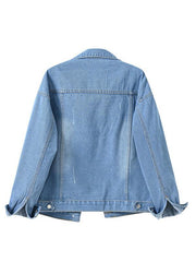 Women's Colorful Large Size Denim Jacket - 808Lush