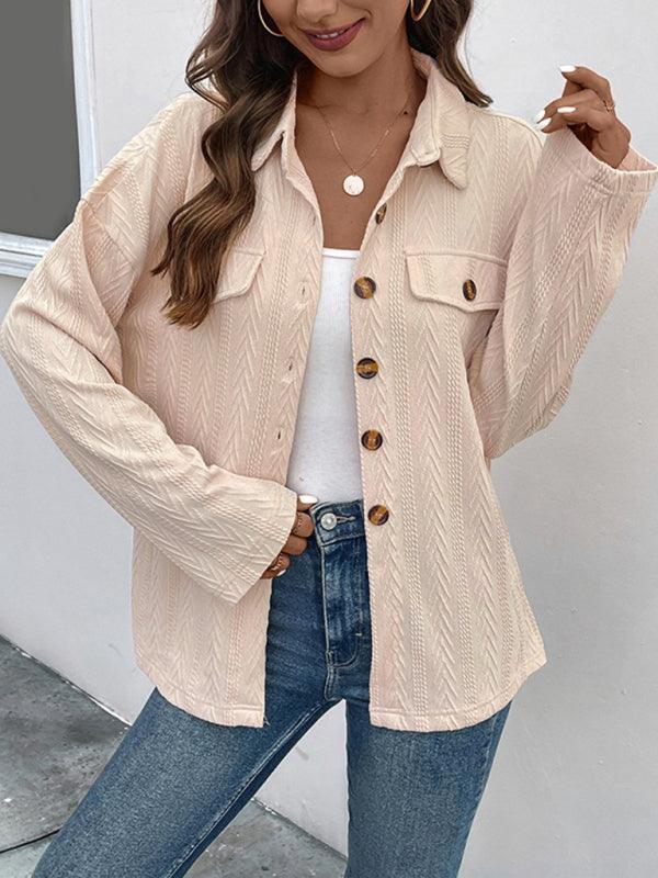 Women's Lapel Casual Cardigan Jacket - 808Lush