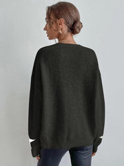 Women's Pullover Round Neck Star Thread Sweater - 808Lush