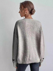 Women's Pullover Round Neck Star Thread Sweater - 808Lush