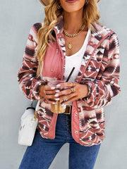 Women's Raglan Long Sleeve Printed Jacket - 808Lush