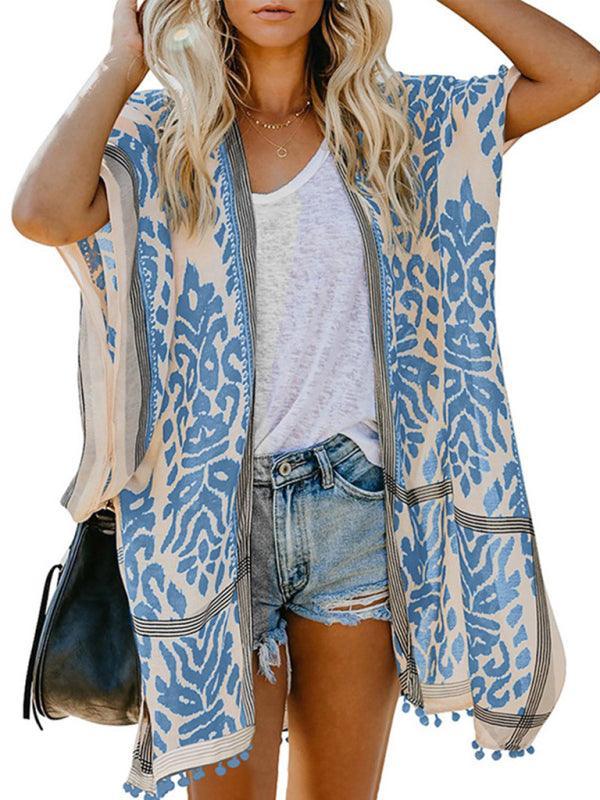 Women's Sexy Boho Print Vacation Beach Cover Up - 808Lush