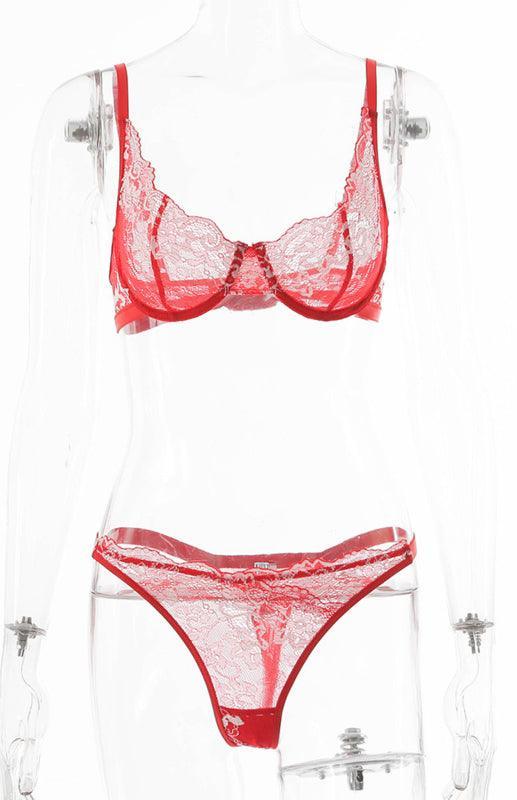 Women's Sexy Breathable Lace Lingerie Set - 808Lush