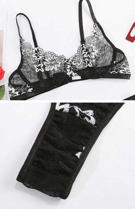 Women's Sexy Breathable Lace Lingerie Set - 808Lush