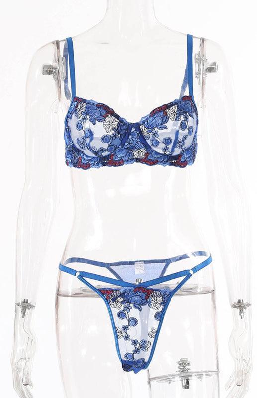 Women's Sexy Embroidered Lingerie Set - 808Lush