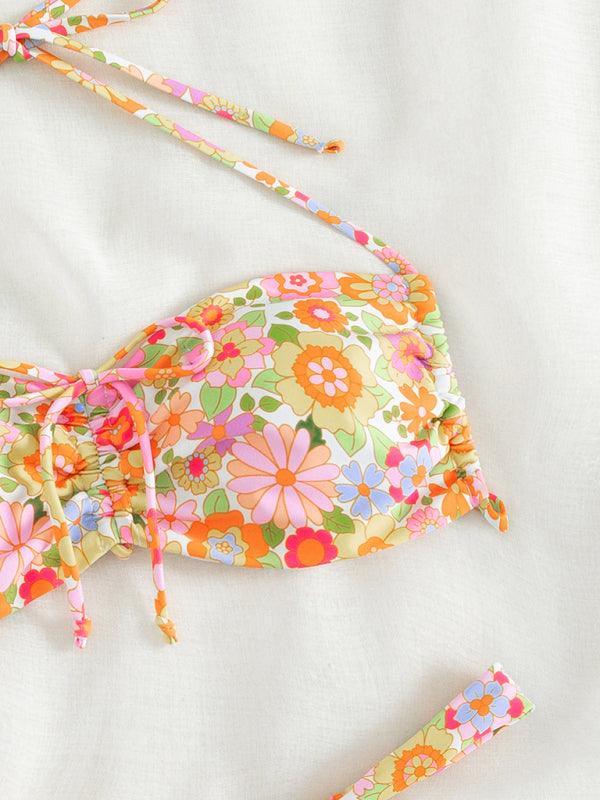 Women's Swimwear Sexy Resort Floral Bikini - 808Lush