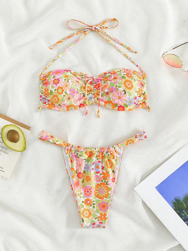 Women's Swimwear Sexy Resort Floral Bikini - 808Lush