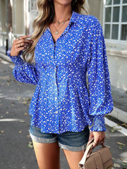 Women's Temperament Commuter Printed Long Sleeve Shirt - 808Lush