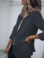 Women's Temperament Long-sleeved Collar Loose Single-breasted blazer - 808Lush