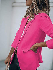 Women's Temperament Long-sleeved Collar Loose Single-breasted blazer - 808Lush