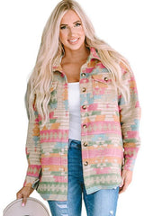 Women's Western Print Single Breasted Simple Fashion Jacket - 808Lush