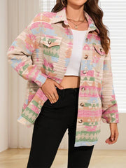 Women's Western Print Single Breasted Simple Fashion Jacket - 808Lush