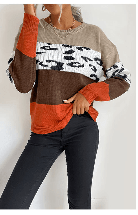 Women's casual fashion trend pullover women's sweater - 808Lush