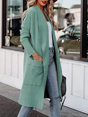 Women's casual long high-end women's woolen slim coat coat for women - 808Lush