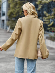 Women's casual long-sleeved plain blazer - 808Lush