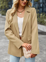 Women's casual long-sleeved plain blazer - 808Lush