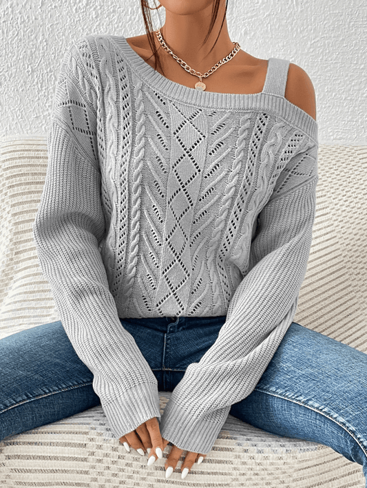 Women's casual long-sleeved sweater top - 808Lush