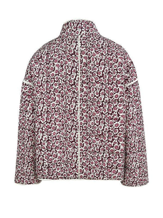 Women's casual loose printed quilted jacket - 808Lush