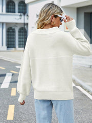 Women's casual one-shoulder loose casual sweater - 808Lush