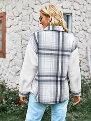 Women's casual temperament Plaid coat - 808Lush