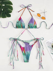 Women's bikini gradient hollow fringed one-piece swimsuit - 808Lush