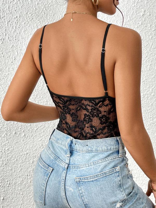 Women's sling hottie lace jumpsuit - 808Lush