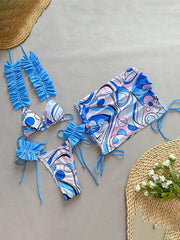 Three-piece bikini ruffled - 808Lush