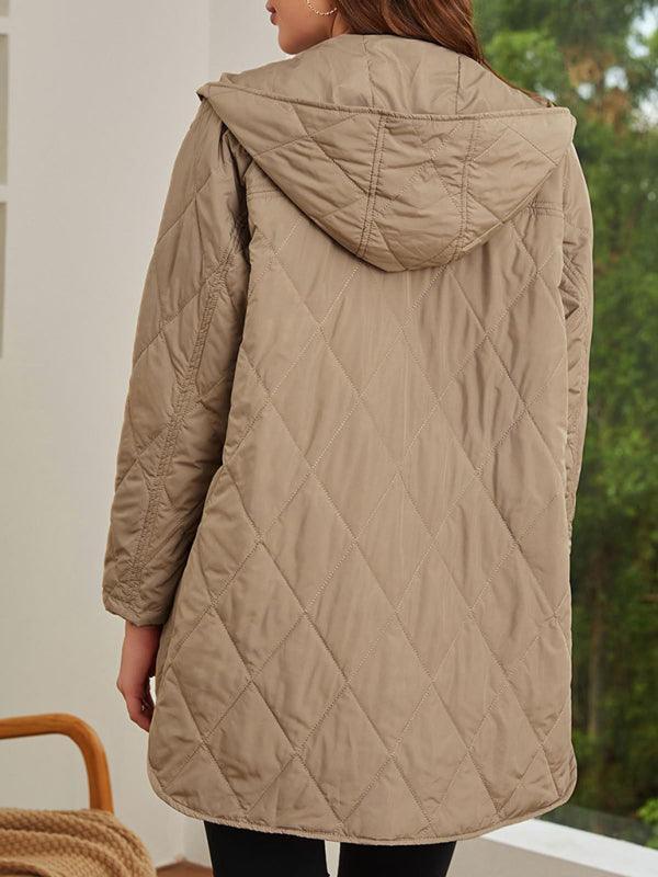 Women's oversize Loose Hooded Quilted Jacket - 808Lush