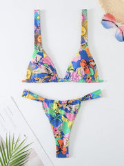 Women's printed sexy backless bikini - 808Lush