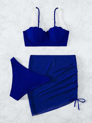 3 Piece Bikini Set shell shape - 808Lush