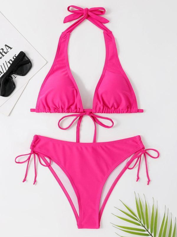 Women's two-piece sexy strappy bikini swimsuit - 808Lush