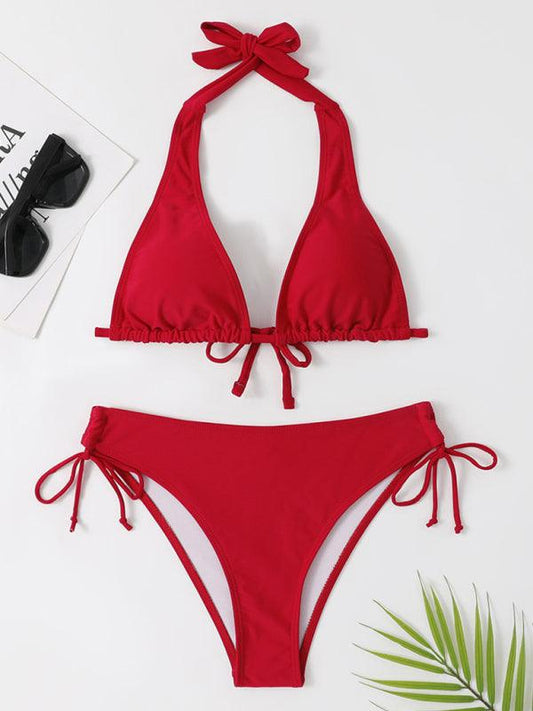 Women's two-piece sexy strappy bikini swimsuit - 808Lush