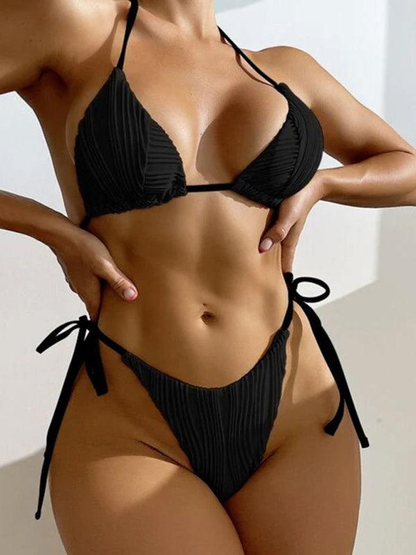 Women's two-piece sexy strappy bikini swimsuit - 808Lush