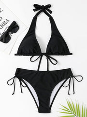 Women's two-piece sexy strappy bikini swimsuit - 808Lush