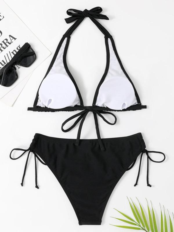 Women's two-piece sexy strappy bikini swimsuit - 808Lush