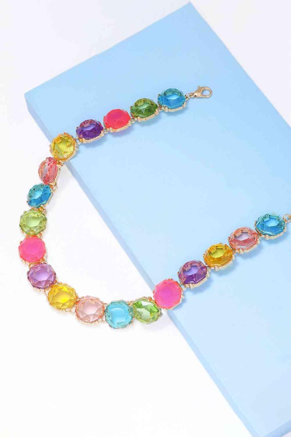 Zinc Alloy Resin Necklace - 808Lush