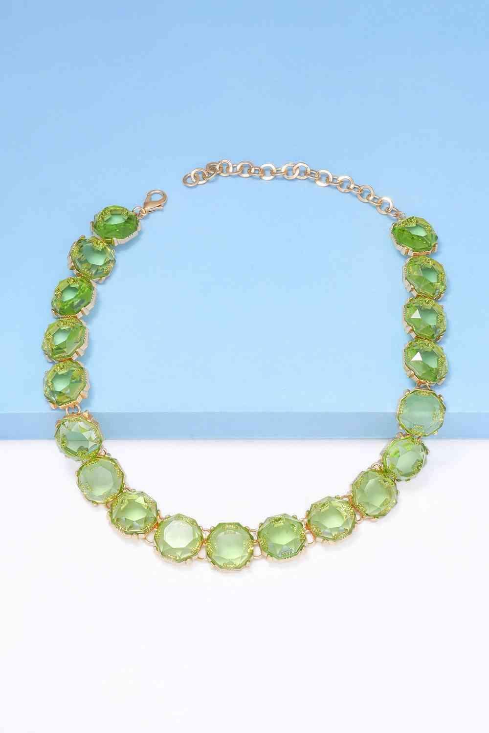 Zinc Alloy Resin Necklace - 808Lush