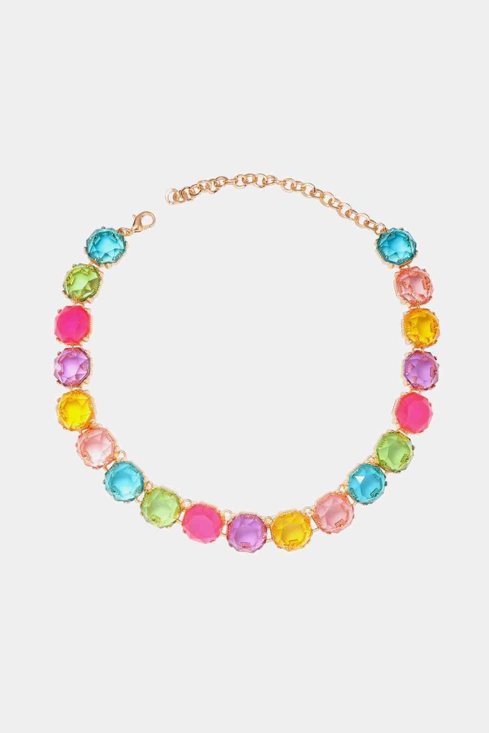 Zinc Alloy Resin Necklace - 808Lush