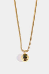 Zircon 18K Gold-Plated Geometrical Shape Pendant Necklace - 808Lush