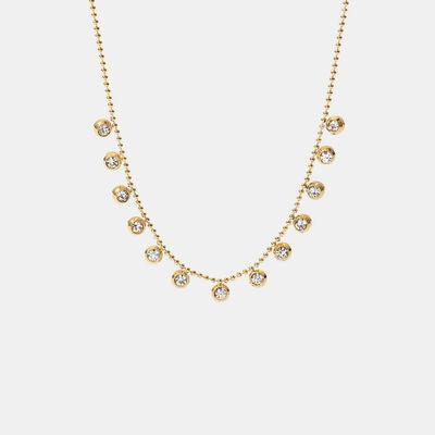 Zircon 18K Gold-Plated Necklace - 808Lush